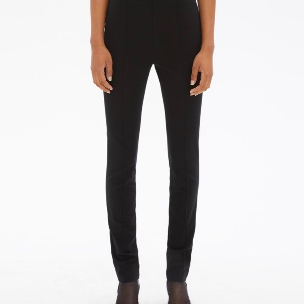 HELMUT LANG BLACK COTTON‎ PANTS STRETCHY SIZE 28